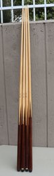 Lot Of 4 Competition 19 Oz. Pool Cues (H-85)