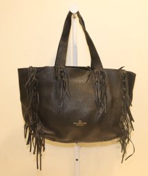 Faux Valentino Black Leather Handbag