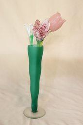 Kosta Boda Vase And Flowers (D-31)