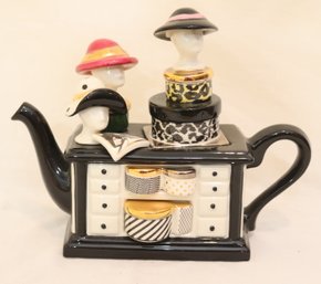 Tony Carter Teapot Hat Shoppe Made In England. (D-33)