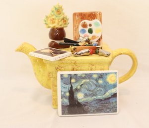 Tony Carter Van Gogh Starry Night Teapot Tea Pot (D-36)