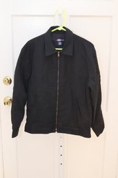 Dickies Lined Eisenhower Jacket Black Work Coat Sz. M  (C-7)