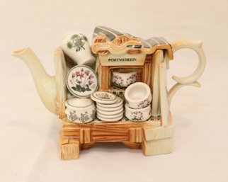 Vintage RARE Portmeirion Miniature Botanic China Hutch Teapot (D-38)