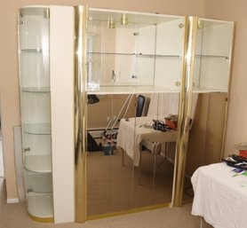 Mirrored And Glass Wall Unit (R-24)