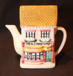 Vintage Ceramic Collectable Teapot The Old Sweet Shop Building (D-45)