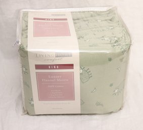 New Living Home Comfort King Luxury Flannel Sheets (C-13)