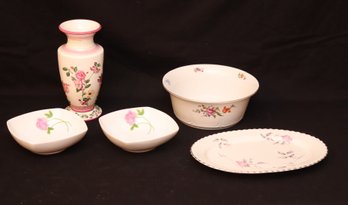 Floral Vase, Platter And Bowls (M-50)