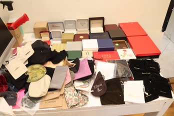 Huge Lot Of Jewlery Boxes And Bags