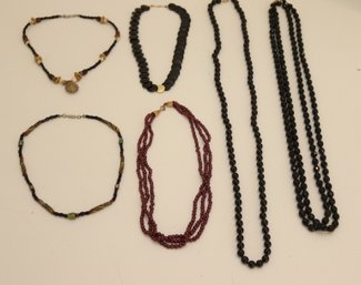 Beaded Necklace Lot. (J-74)