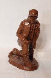Red Mill Mfg. Hand Crafted Hunter Figurine Signed R. Wetherbee (V-28)