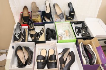 Womens Assorted Shoe Lot: Ralph Lauren, Aerosoles. Michael Kors, Cole Hann (R-38)