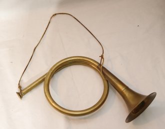Vintage Brass Horn, Brass Bugle Instrument  (V-32)