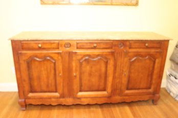 Marble Top Dining Room Credenza Buffet Server