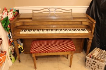 Baldwin Acrosonic Spinet Piano With Matching Bench
