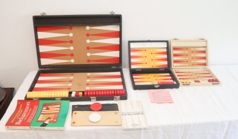 3 Vintage Backgammon Sets (R-40)