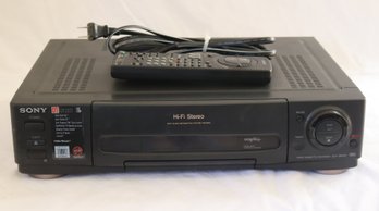 SONY SLV-780HF VHS VCR Plus HiFi Stereo 4-Head Video Cassette Recorder  W/ Remote