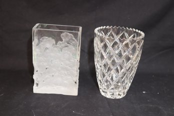 Pair Of Glass Vases (M-78)