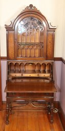 Antique Skandia Furniture Co. Hidden Desk Secretary Hutch Cabinet