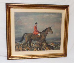 Framed English Fox Hunting Picture (B-23)