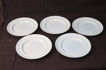 Set Of 5 Signature Carnivale Stoneware Plates (A-94)
