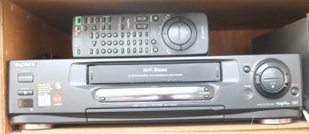Sony VCR Player Recorder SLV-740HF VHS Cassette HiFi Stereo W/ Remote (S-4)