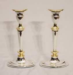 Silver Plated Candlesticks Made In England