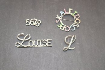 Rhinestone Brooches (J-16)