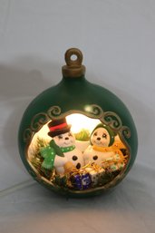 Light Up Snowman Ornament Table Top Christmas Holiday Display   (B-37)