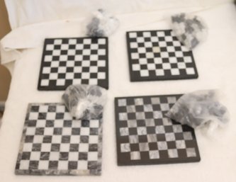 4 Marble Chess Sets
