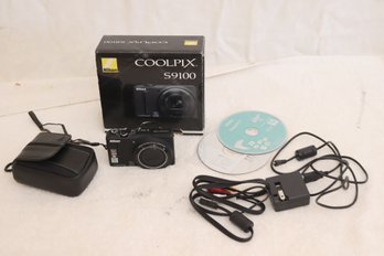 Nikon Coolpix S9100 Digital Camera