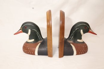 Jennings Decoys Wood Ducks Bookends St Cloud MN (F-7)