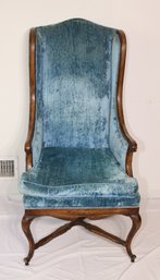 Vintage Big Blue Arm Chair (A-47)