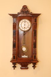 Antique Junghans German RA Pendulum Wall Clock W Key