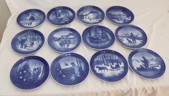Set Of 12 Royal Copenhagen Plates