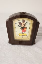 Vintage Lorus Quartz Disney Mickey Mouse Alarm Clock Japan (A-56)