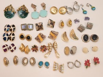 Vintage Clip-On Earring Lot (J-34)