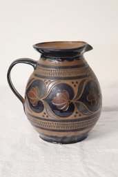 Vintage German Stoneware Pottery Water Pitcher  (A-62)