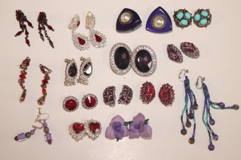 Vintage Clip-On Earring Lot (J-35)