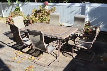 Patio Table And 6 Chairs