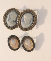 Cameo Clip-on Earrings (C-37)