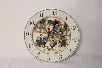 Vintage Villeroy & Boch Hansi D'Alsace Wall Clock (H-3)