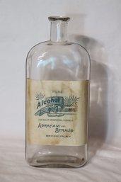Vintage Abraham And Straus Brooklyn, NY  Bottle Pure Alcohol 95 Percent (S-21)