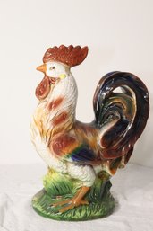 Vintage Porcelain Rooster Figurine (H-9)