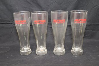 4 Justin's Restaurant-bar Beer Glasses (F-34)