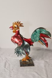 Metal Rooster Sculpture (H-10)