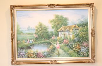 Framed Oil Painting Signed By C. Manning