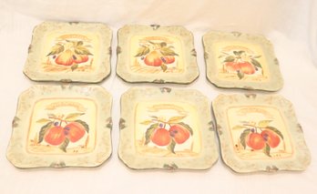 CERTIFIED INTERNATIONAL Pamela Gladding Toscana 6 Plate Set (I-20)