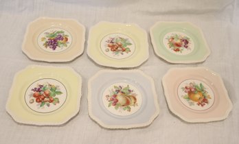 Set Of 6 Vintage Johnson Bros. Plates Made In England (I-21)