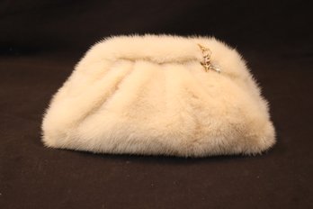 Real Mink Fur Handbag Purse (E-68)