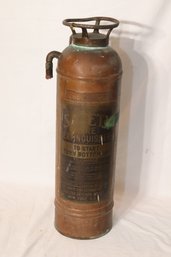 Antique Copper Safety Fire Extinguisher (S-36)